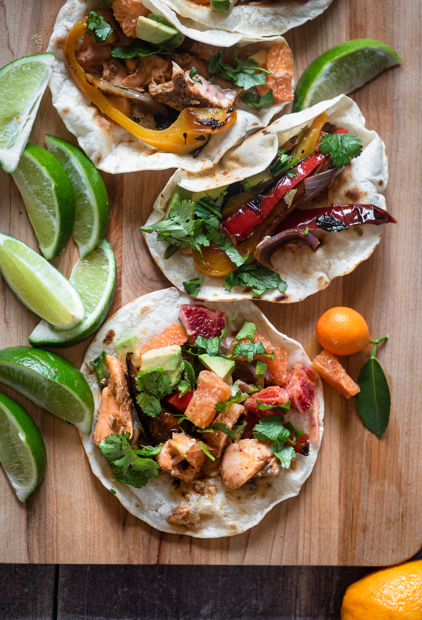 Cuban Mojo Salmon Tacos with Citrus Avocado Salsa | Nourish Deliciously