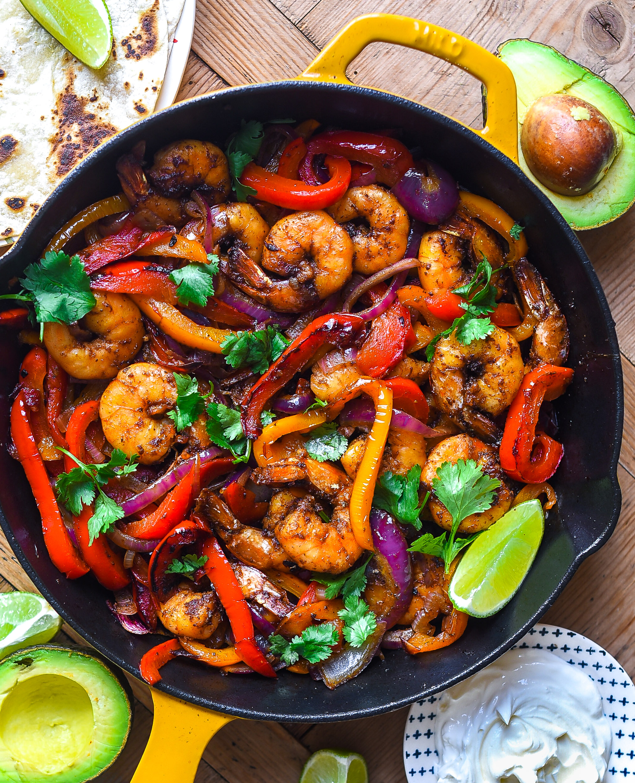 Easy Shrimp Fajita | Nourish Deliciously