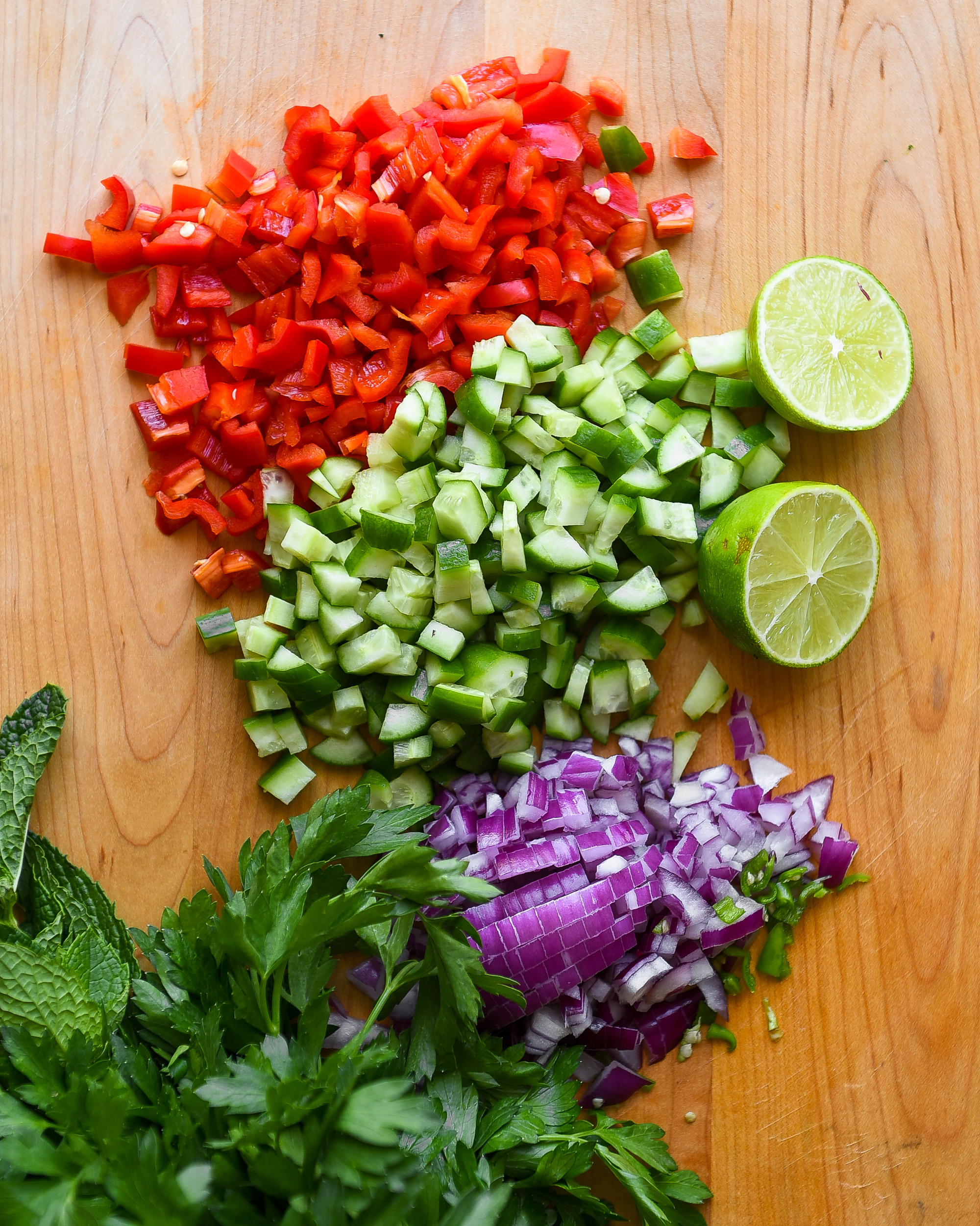 Herbed Lentil Salad with Chaat Vinaigrette | Nourish Deliciously