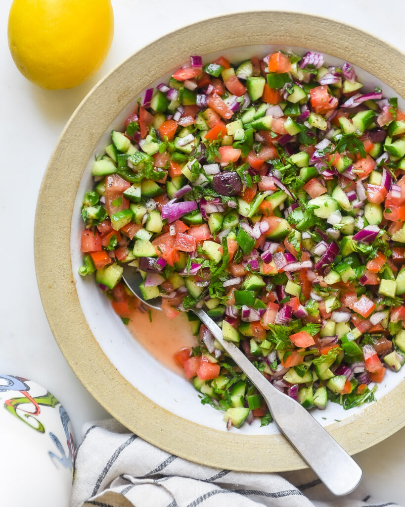 Persian Shirazi Salad | Nourish Deliciously